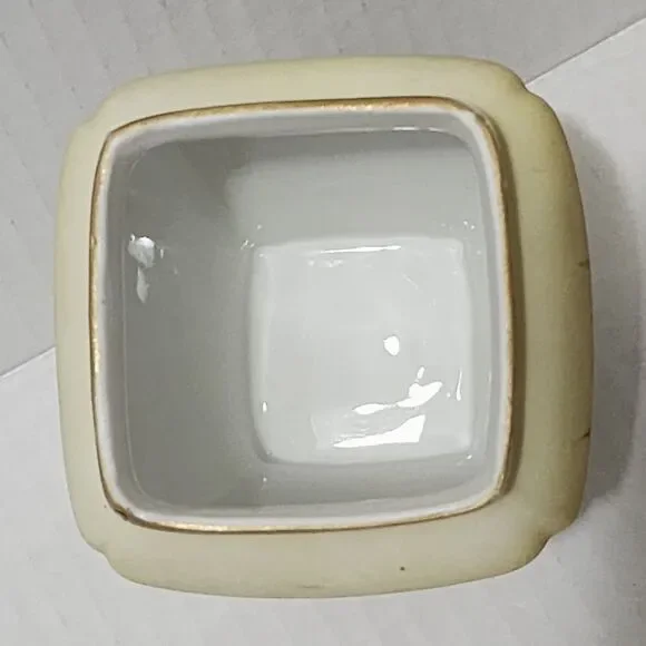 Antique or Vintage Nippon Small Porcelain Potpourri Jar with Lid Sailboat Scene - Picture 6 of 9